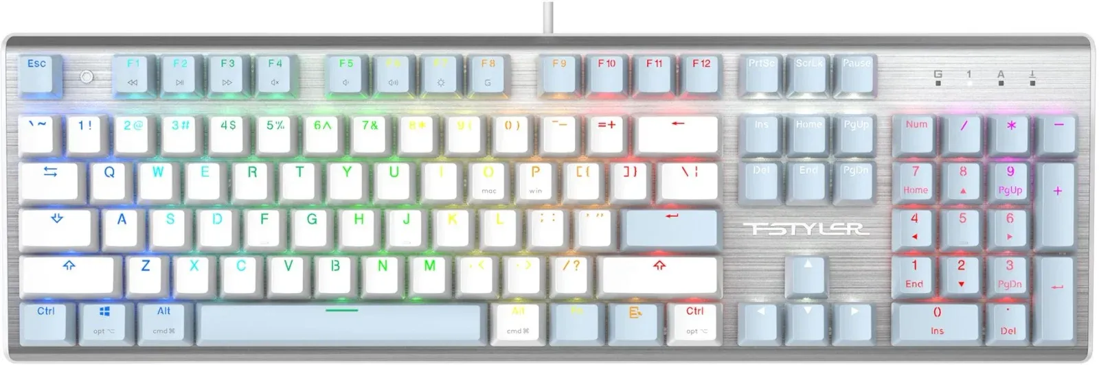 Клавиатуры A4TECH FS100 синий - фото 1