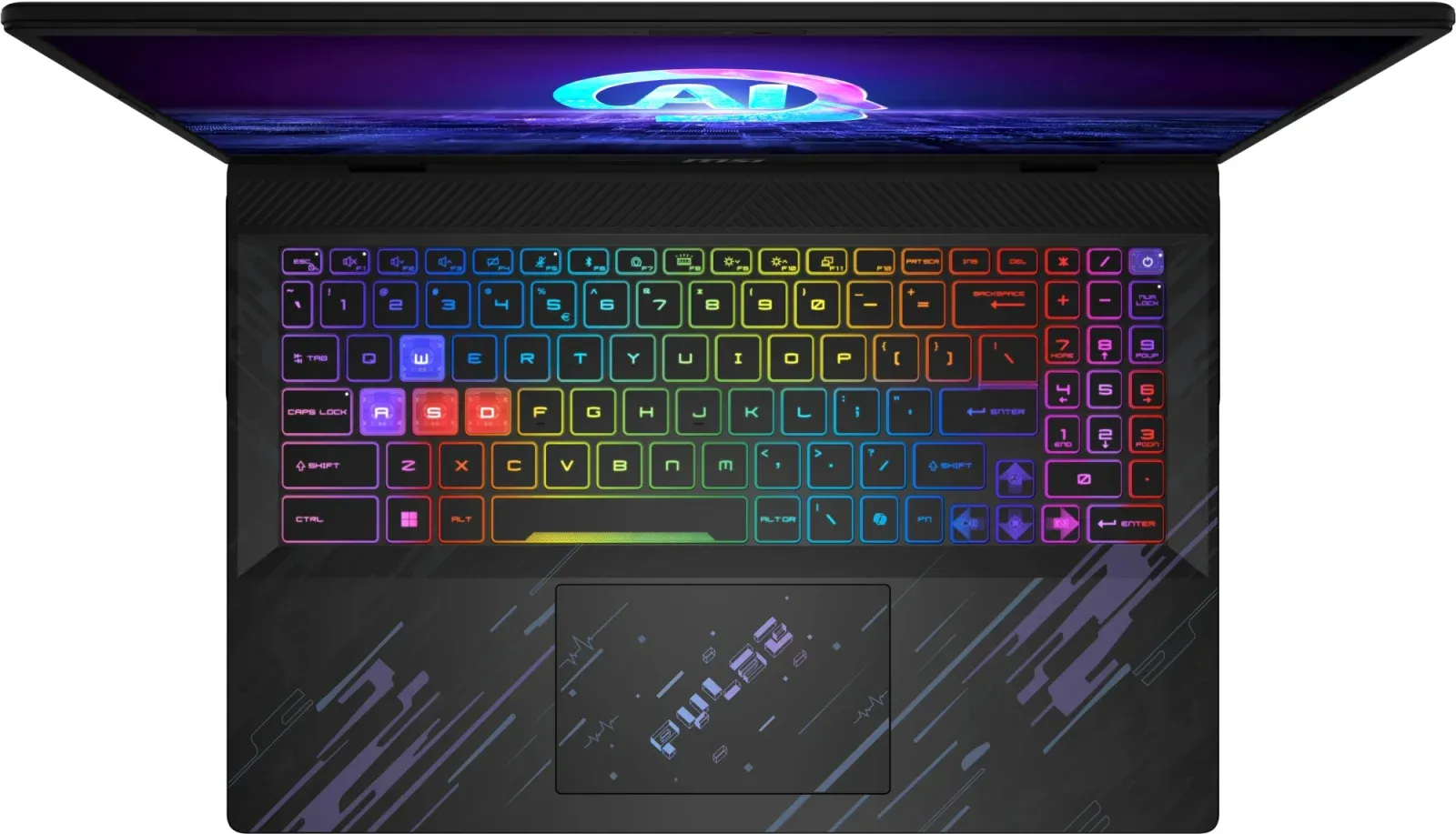 Ноутбук MSI Pulse 16 AI C1VGKG-018RU Core Ultra 7 155H 16Gb SSD1Tb NVIDIA GeForce RTX4070 8Gb 16 IPS QHD+ 2560x1600 Windows 11 Home black WiFi BT Cam 9S7-15P311-018 - фото 4