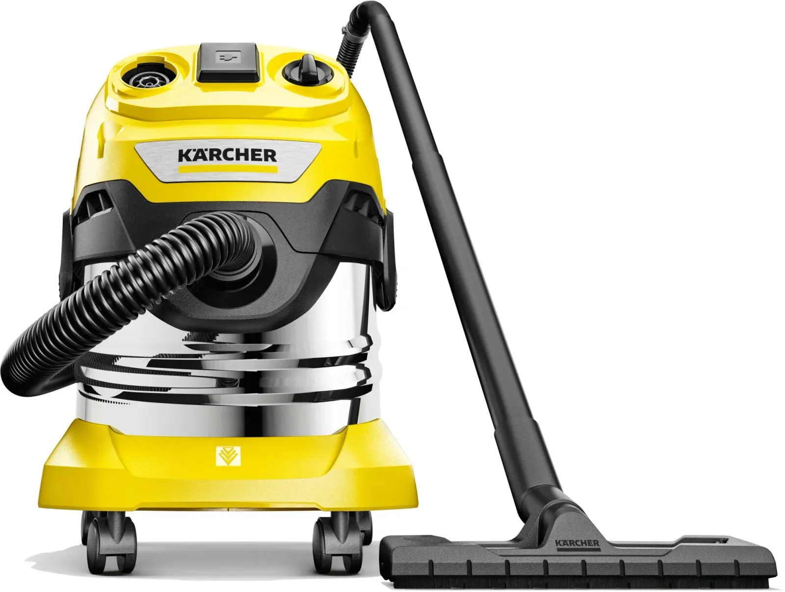 Строительный пылесос Karcher WD 4 P S V-20/5/22 1000Вт уборка: сухая/влажная/выдув/сбор воды желтый - фото 3