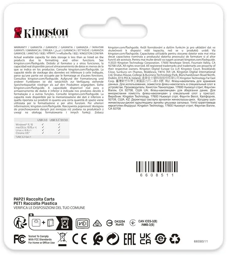 Флеш Диск Kingston 128GB DataTraveler SE9 DTSE9G3/128GB USB3.0 золотистый, 128 ГБ - фото 4