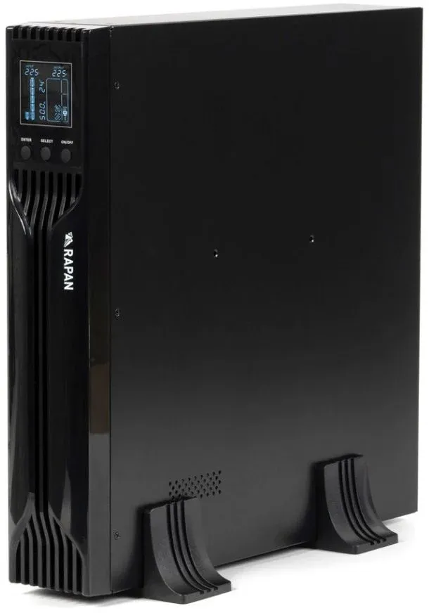 Источник бесперебойного питания Бастион Rapan-UPS 1000-Rack-IN-2X9-E 700Вт 1000ВА черный - фото 4