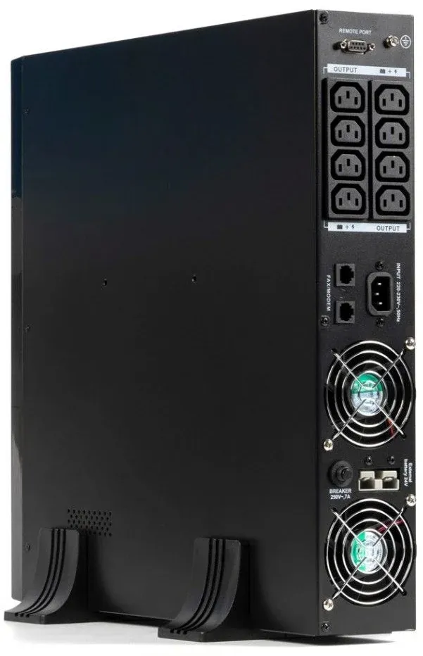 Источник бесперебойного питания Бастион Rapan-UPS 1000-Rack-IN-2X9-E 700Вт 1000ВА черный - фото 6
