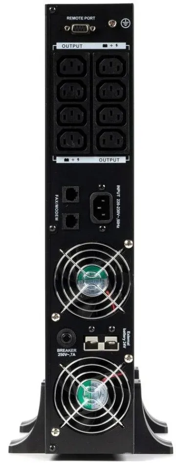 Источник бесперебойного питания Бастион Rapan-UPS 1000-Rack-IN-2X9-E 700Вт 1000ВА черный - фото 7
