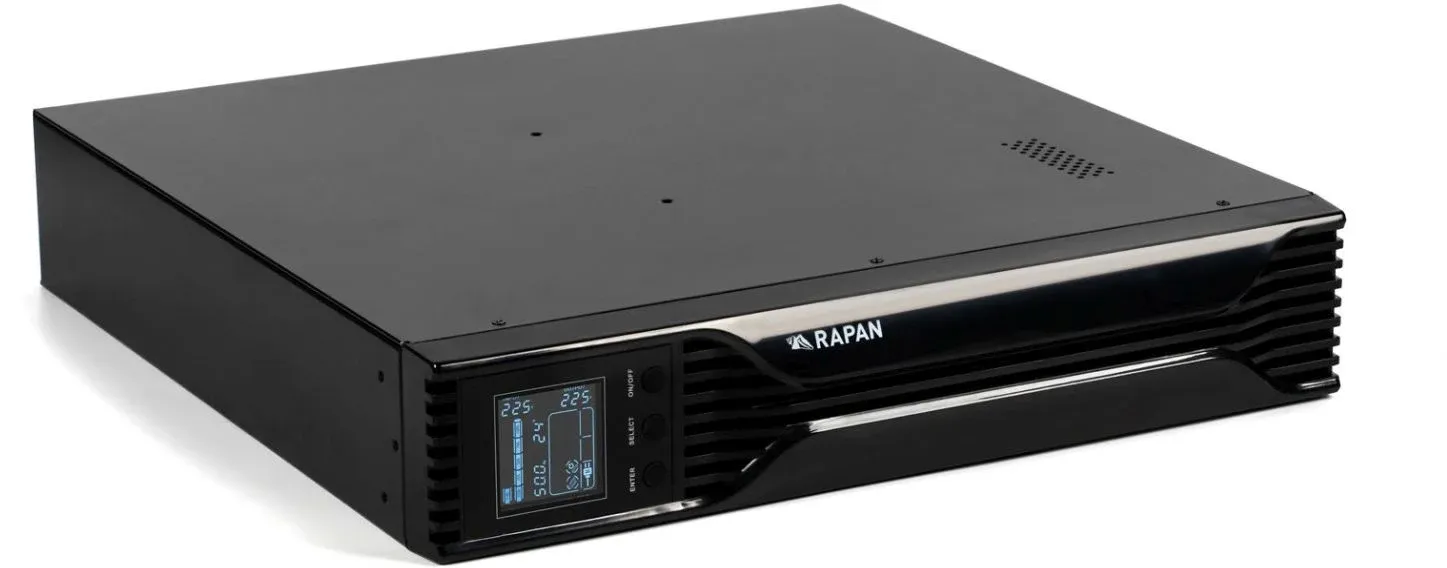Источник бесперебойного питания Бастион Rapan-UPS 1000-Rack-IN-2X9-E 700Вт 1000ВА черный - фото 8