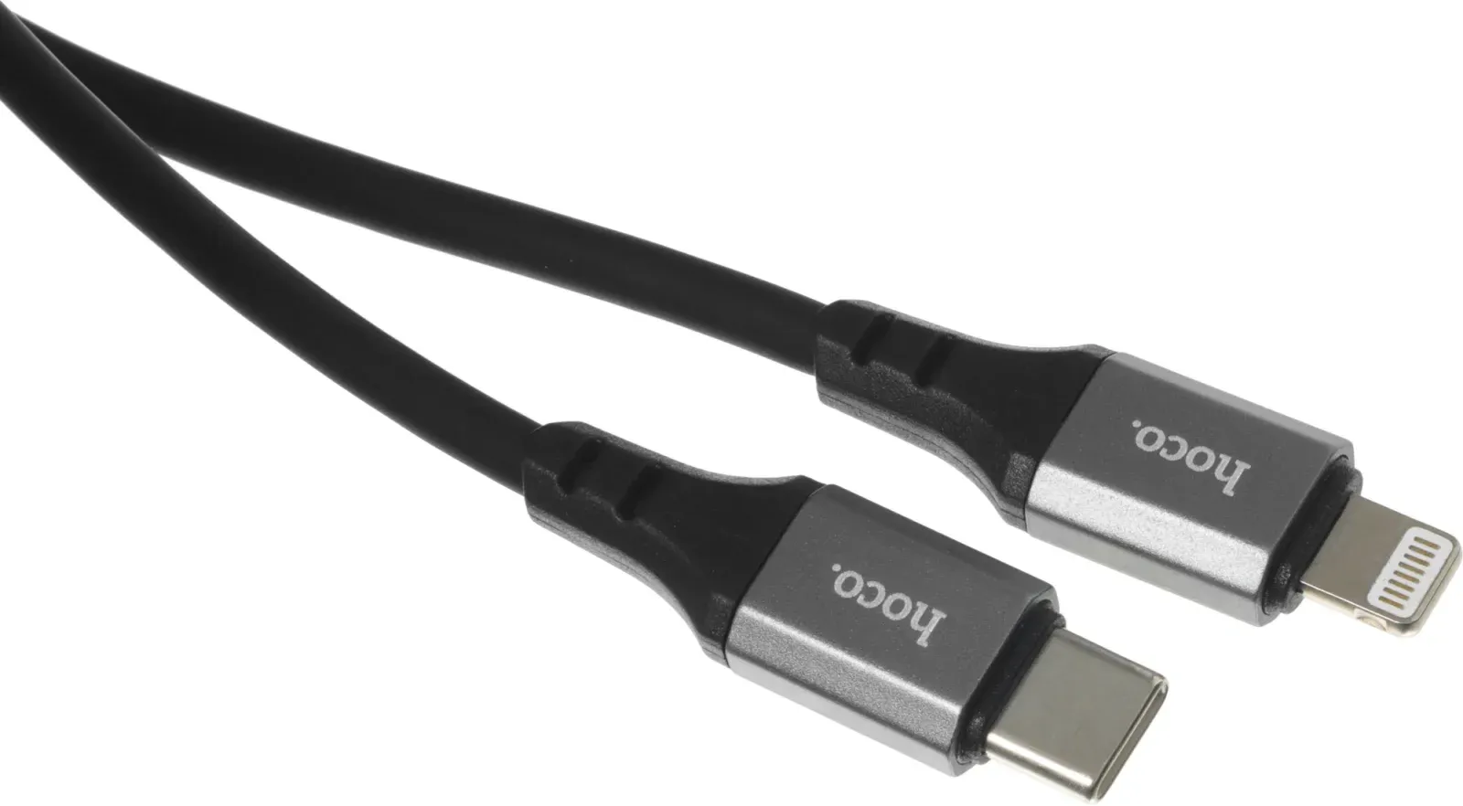 Кабель Hoco X86 iP Spear PD X86 IP USB Type-C m-Lightning m 1м черный коробка - фото 2