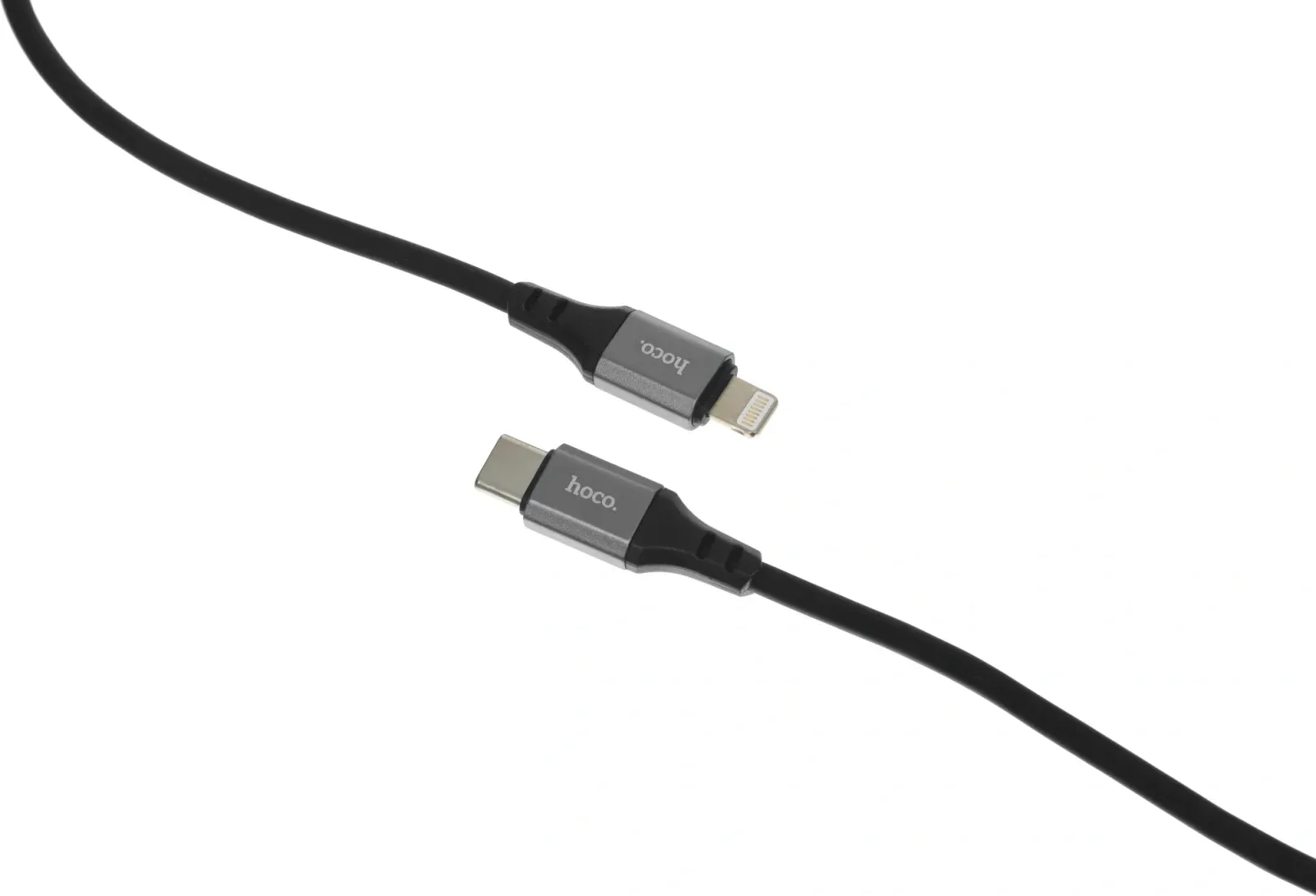 Кабель Hoco X86 iP Spear PD X86 IP USB Type-C m-Lightning m 1м черный коробка - фото 3