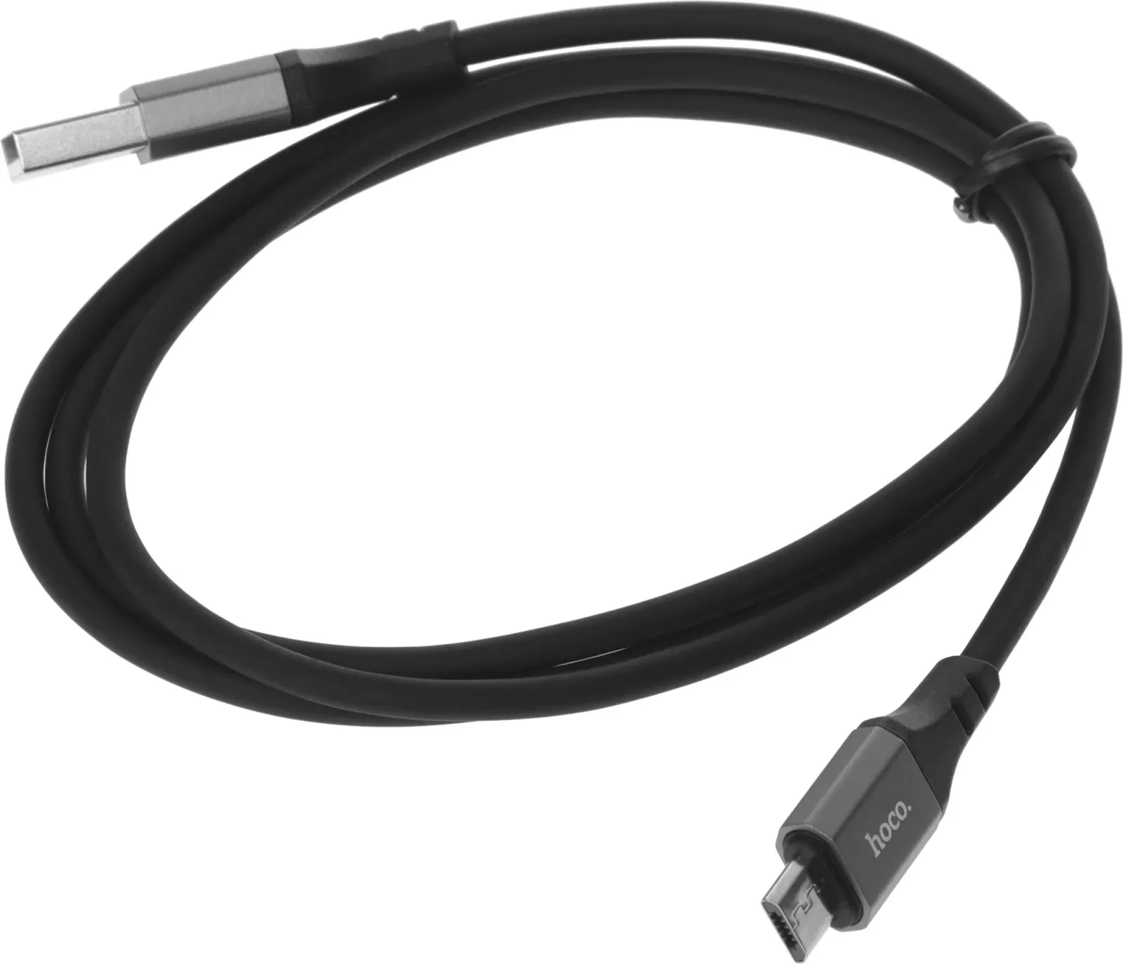Кабель Hoco X86 Micro Spear X86 MICRO USB m-micro USB m 1м черный коробка - фото 1