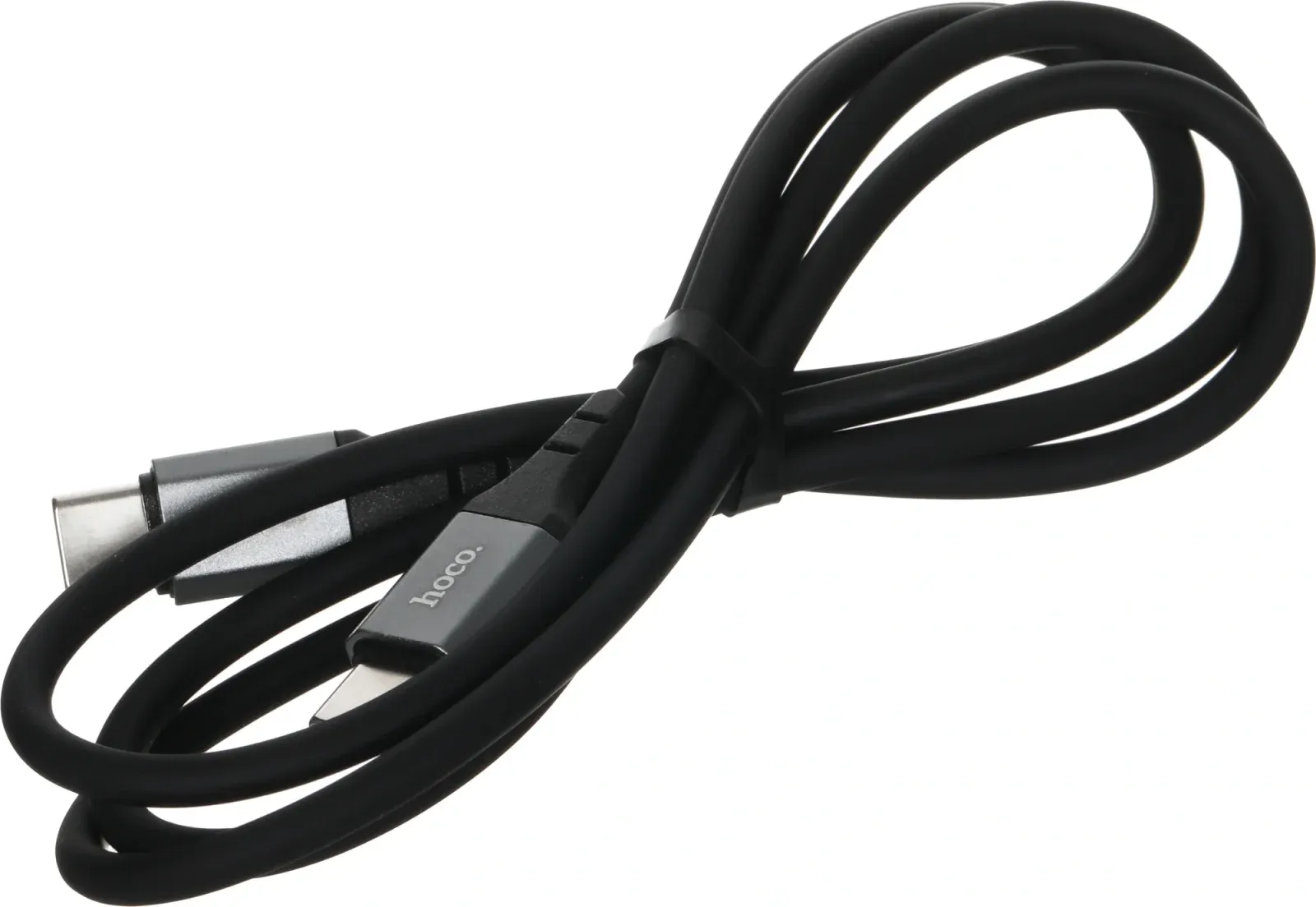 Кабель Hoco Spear X86 TYPE-C TO TYPE-C USB Type-C m-USB Type-C m 1м черный коробка - фото 3