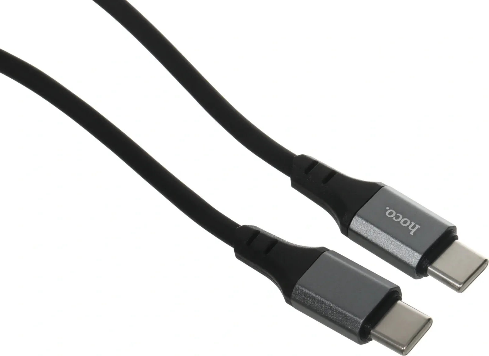 Кабель Hoco Spear X86 TYPE-C TO TYPE-C USB Type-C m-USB Type-C m 1м черный коробка - фото 4