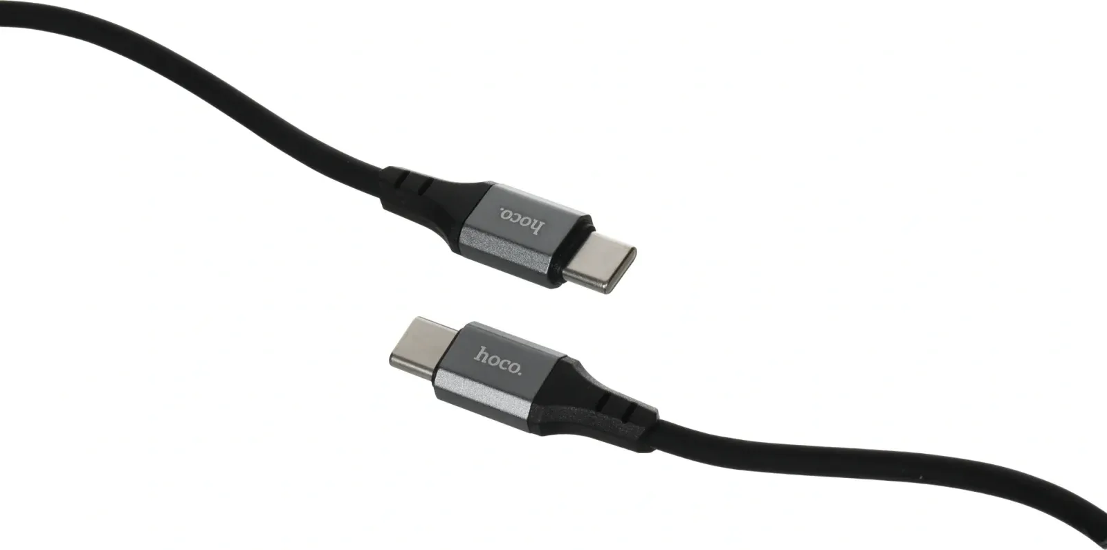 Кабель Hoco Spear X86 TYPE-C TO TYPE-C USB Type-C m-USB Type-C m 1м черный коробка - фото 5