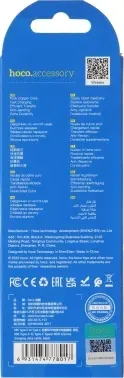 Кабель Hoco Spear X86 TYPE-C TO TYPE-C USB Type-C m-USB Type-C m 1м черный коробка - фото 7