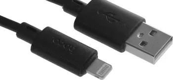 Кабель Hoco X88 Gratified USB m-Lightning m 1м черный коробка - фото 8