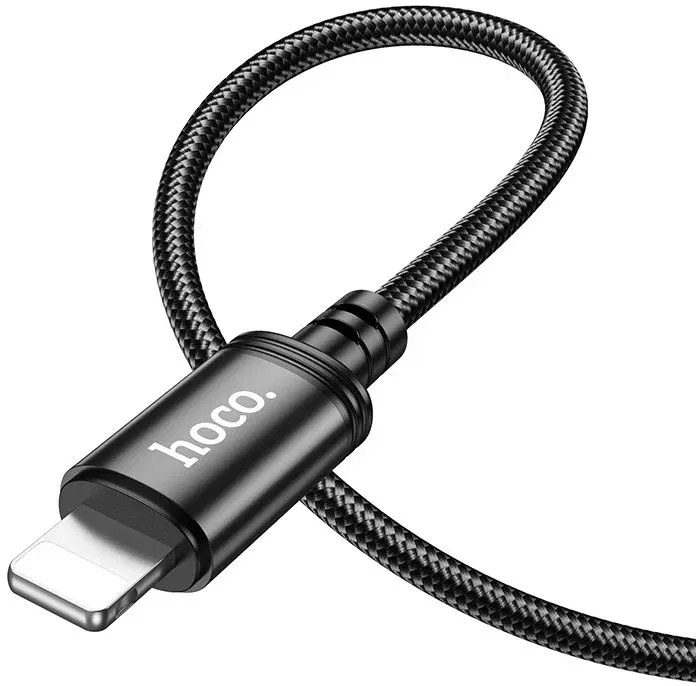 Кабель Hoco X89 Wind iP USB Type-C m-Lightning m 1м черный коробка - фото 2