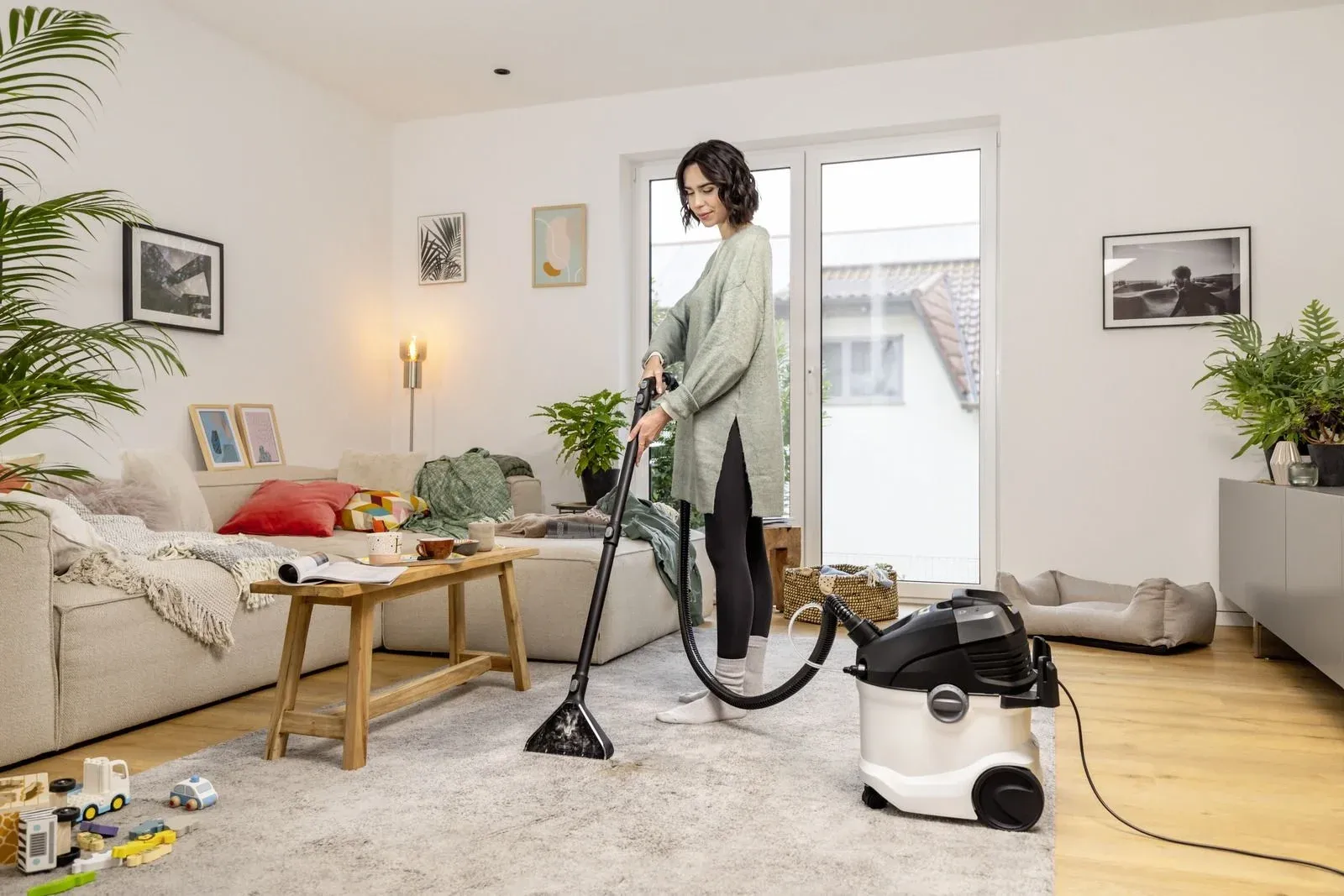 Пылесос моющий Karcher SE 5 1000Вт белый/черный в компл.:1мешок - фото 7