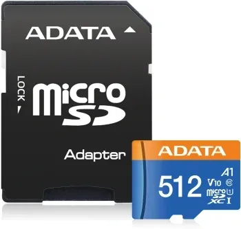 Флеш карта microSDXC 512GB A-Data AUSDX512GUICL10A1-RA1 Premier + adapter - фото 5
