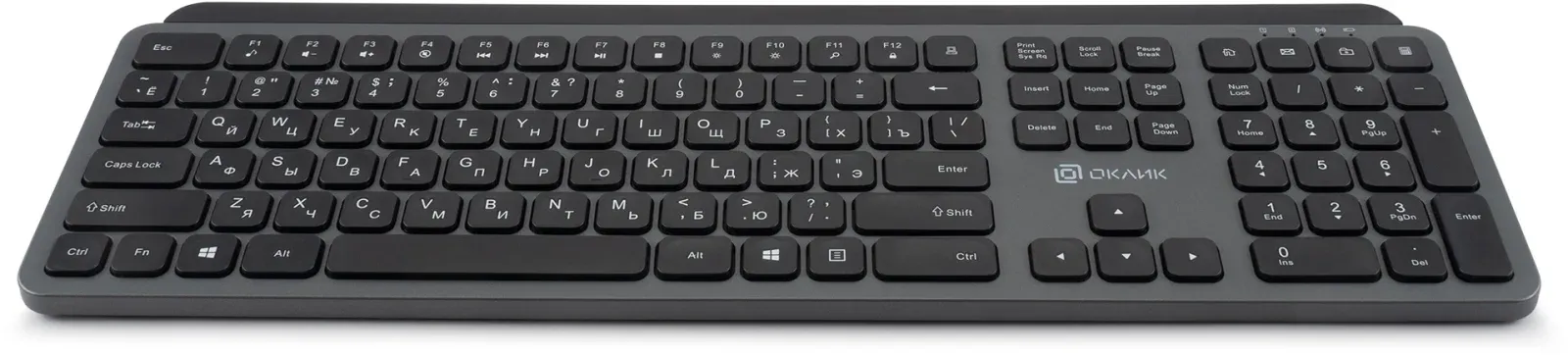 Клавиатуры OKLICK K859W серый/черный - фото 2