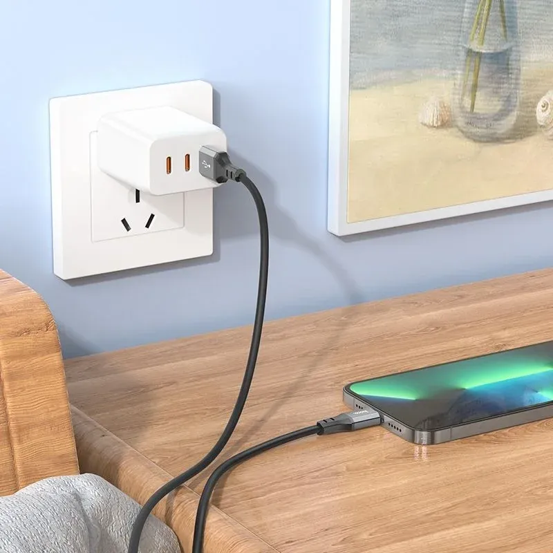 Кабель Hoco X92 Honest IP USB m-Lightning m 3м черный коробка - фото 6