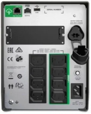 Источник бесперебойного питания APC Smart-UPS SMT1000IC 700Вт 1000ВА черный - фото 4