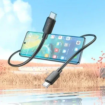 Кабель Hoco X96 Hyper X96 HYPER TYPE-C TO TYPE-C USB Type-C m-USB Type-C m 1м черный коробка - фото 8