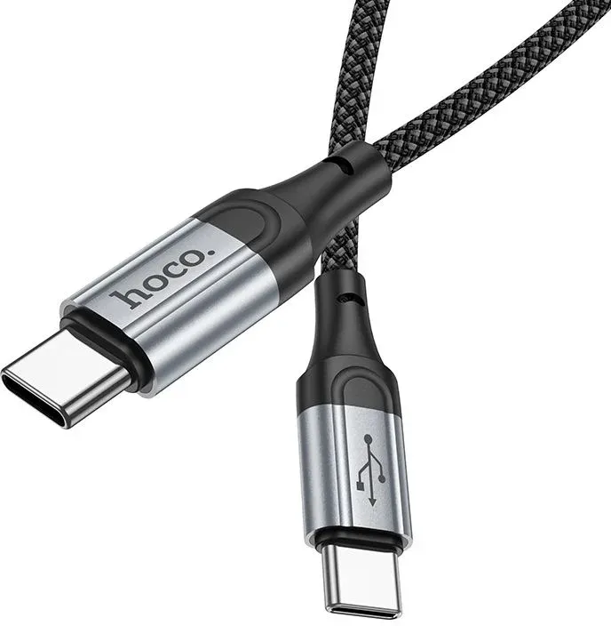Кабель Hoco X102 Fresh Type-C to Type-C USB Type-C m-USB Type-C m 1м черный коробка - фото 4