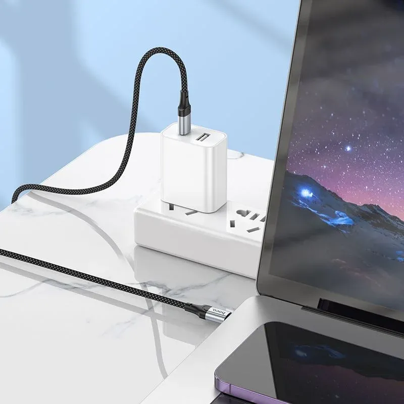 Кабель Hoco X102 Fresh Type-C to Type-C USB Type-C m-USB Type-C m 1м черный коробка - фото 6