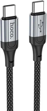 Кабель Hoco X102 Fresh Type-C to Type-C USB Type-C m-USB Type-C m 1м черный коробка - фото 8