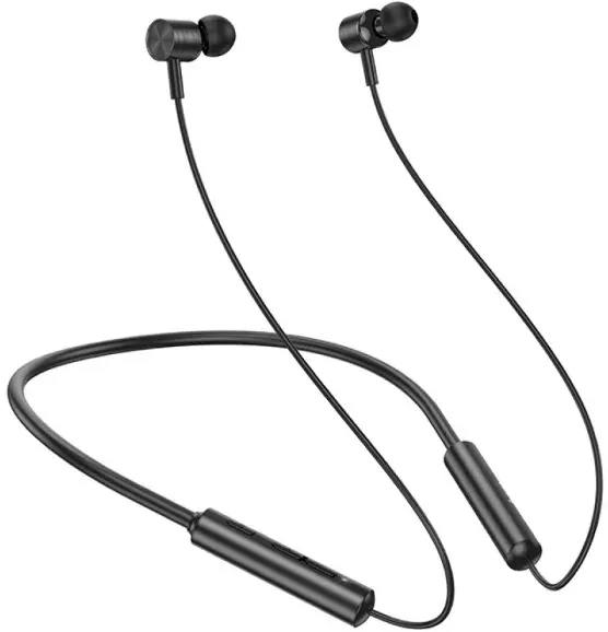 Гарнитура внутриканальные Hoco ES69 черный беспроводные bluetooth шейный обод - фото 1