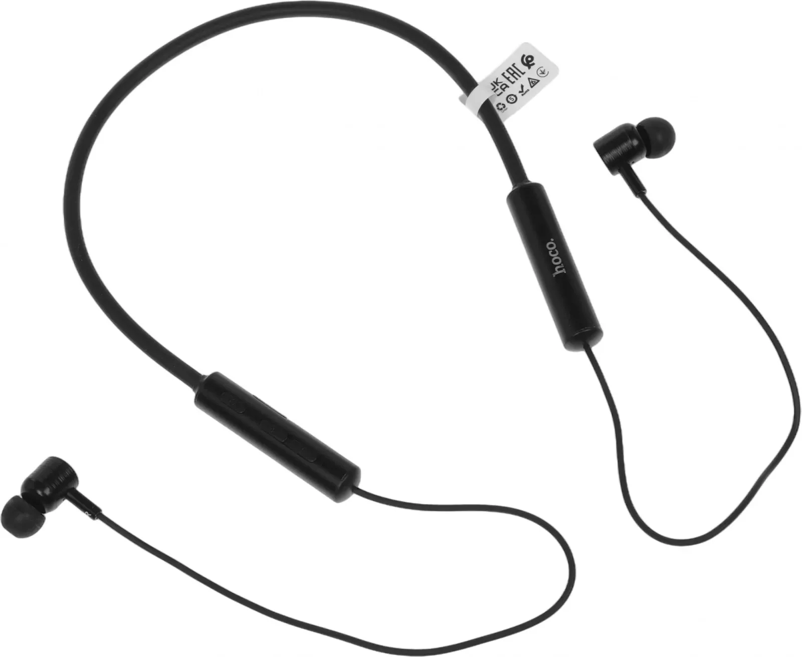Гарнитура внутриканальные Hoco ES69 черный беспроводные bluetooth шейный обод - фото 4