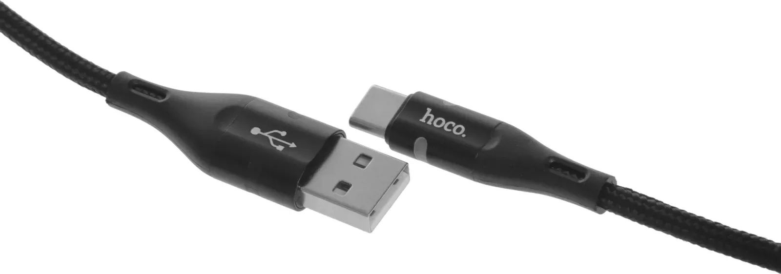 Кабель Hoco U93 Shadow Type-C USB m-USB Type-C m 1.2м черный коробка - фото 4