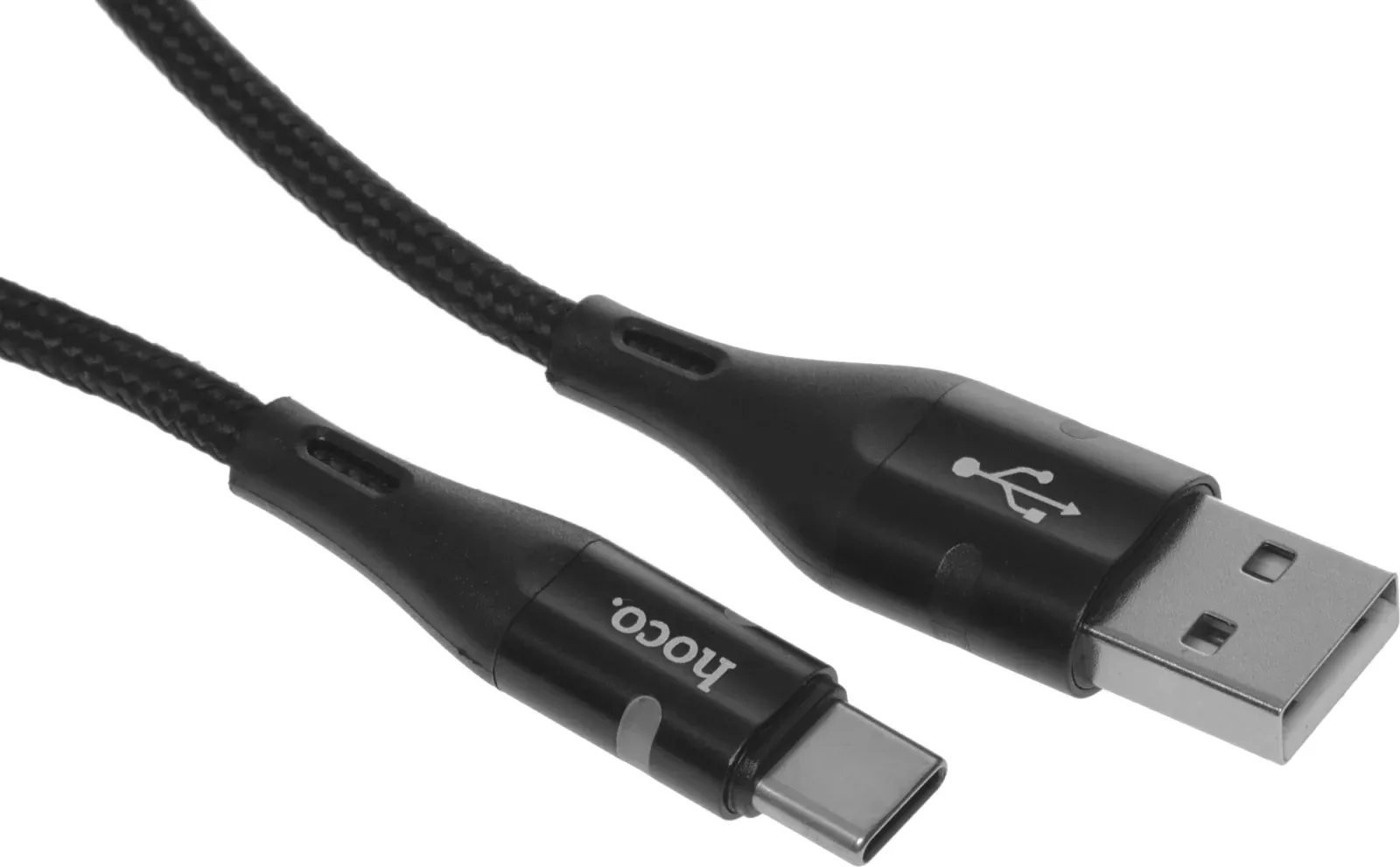 Кабель Hoco U93 Shadow Type-C USB m-USB Type-C m 1.2м черный коробка - фото 5