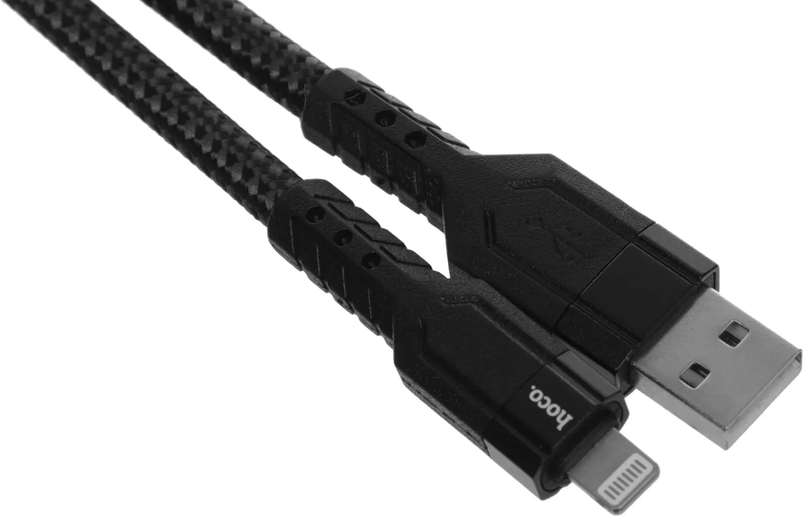 Кабель Hoco U110 iP USB m-Lightning m 1.2м черный коробка - фото 6