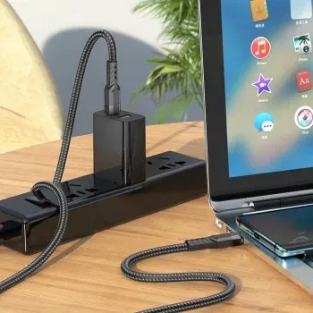 Кабель Hoco U110 Type-C to Type-C USB Type-C m-USB Type-C m 1.2м черный коробка - фото 7