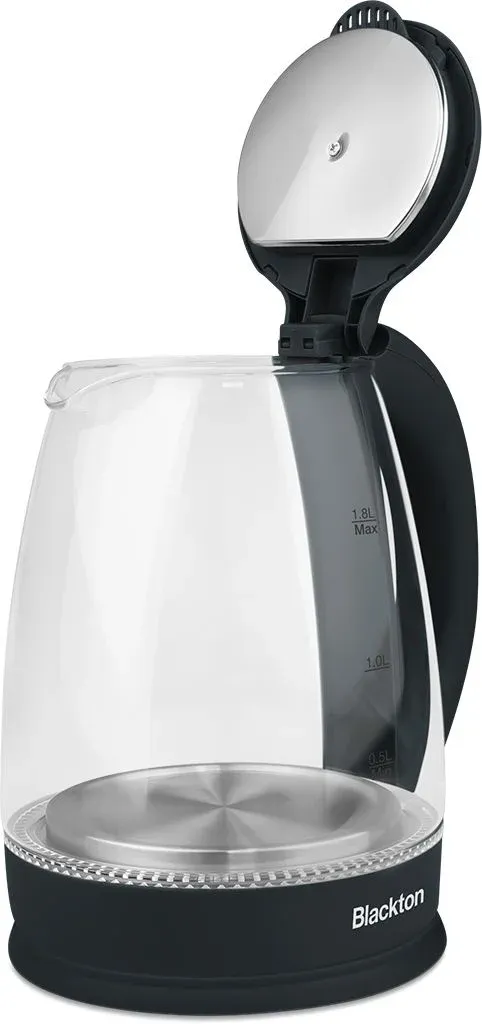 Чайник электрический Blackton Bt KT1800G 1.8л. 1500Вт черный корпус: стекло/пластик - фото 3