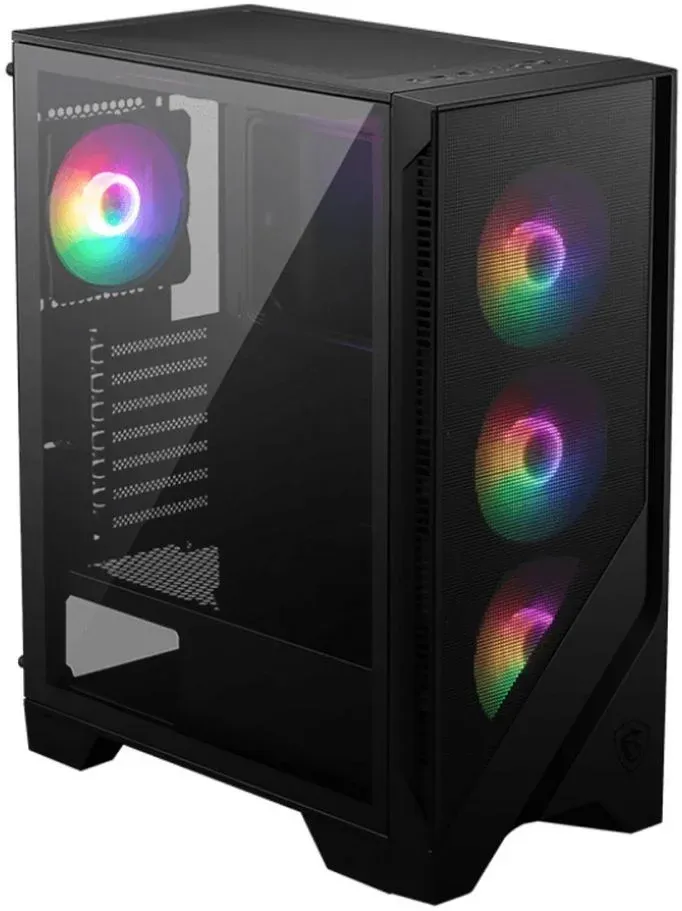 Корпус MSI MAG Forge 120A черный без БП ATX 2x120mm 2xUSB3.0 audio bott PSU - фото 2