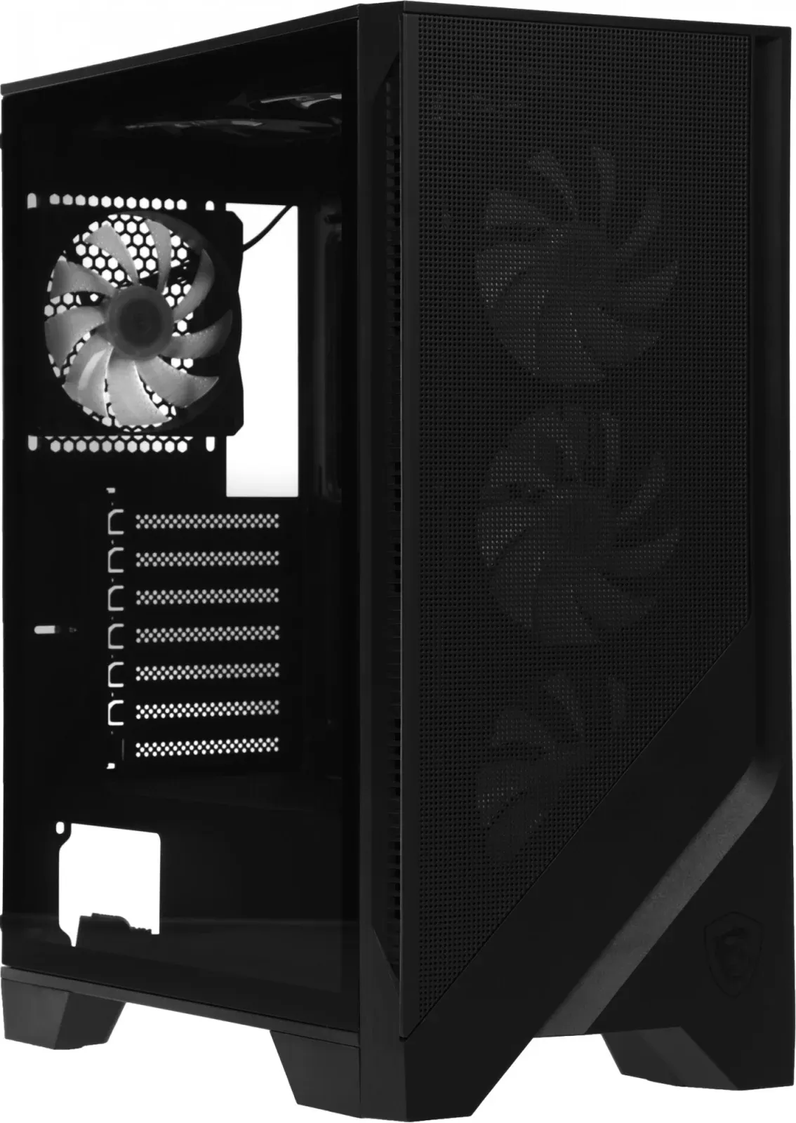 Корпус MSI MAG Forge 120A черный без БП ATX 2x120mm 2xUSB3.0 audio bott PSU - фото 8