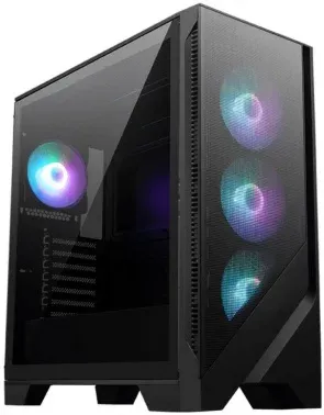 Корпус MSI MAG FORGE 320R черный без БП ATX 5x120mm 2xUSB3.1 audio bott PSU - фото 6