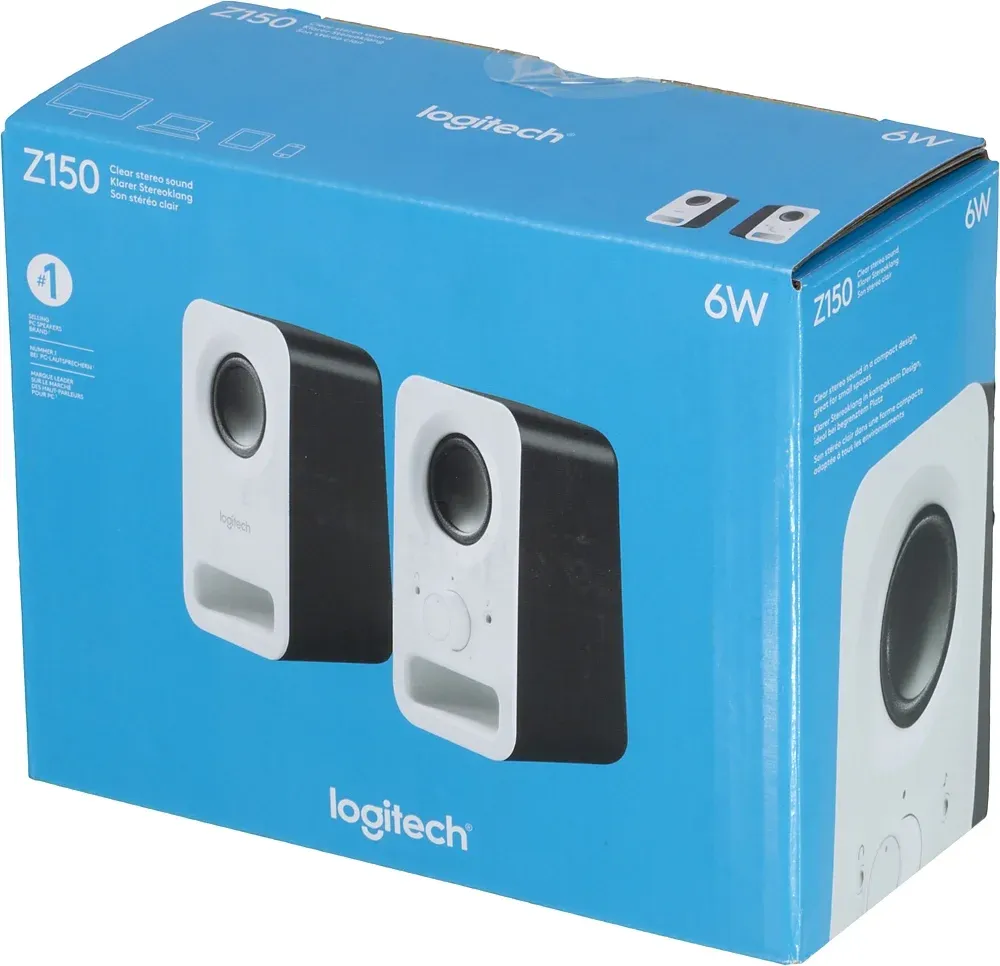 Колонки Logitech Z150 2.0 белый 3Вт - фото 6