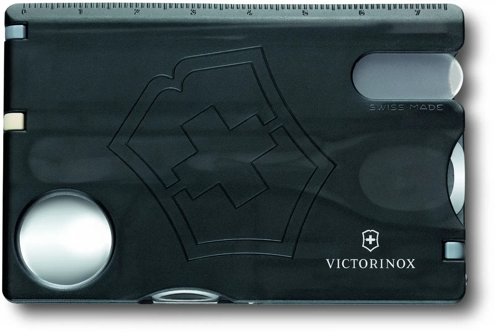 Швейцарские карты VICTORINOX Swiss Card Nailcare черный полупрозрачный