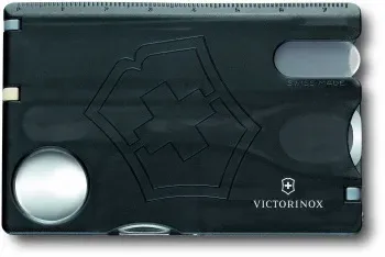 Швейцарские карты VICTORINOX Swiss Card Nailcare черный полупрозрачный - фото 3