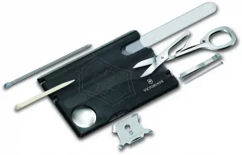 Швейцарские карты VICTORINOX Swiss Card Nailcare черный полупрозрачный - фото 4