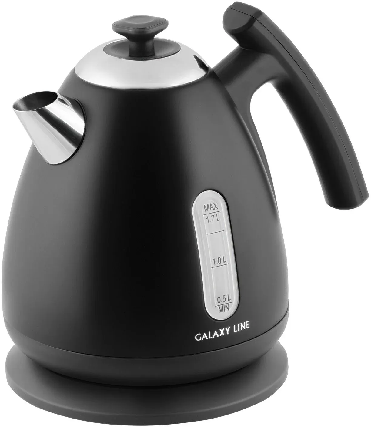 Чайник электрический Galaxy Line GL 0343 1.7л. 2200Вт черный корпус: металл/пластик ГЛ0343ЛНЕФ - фото 3