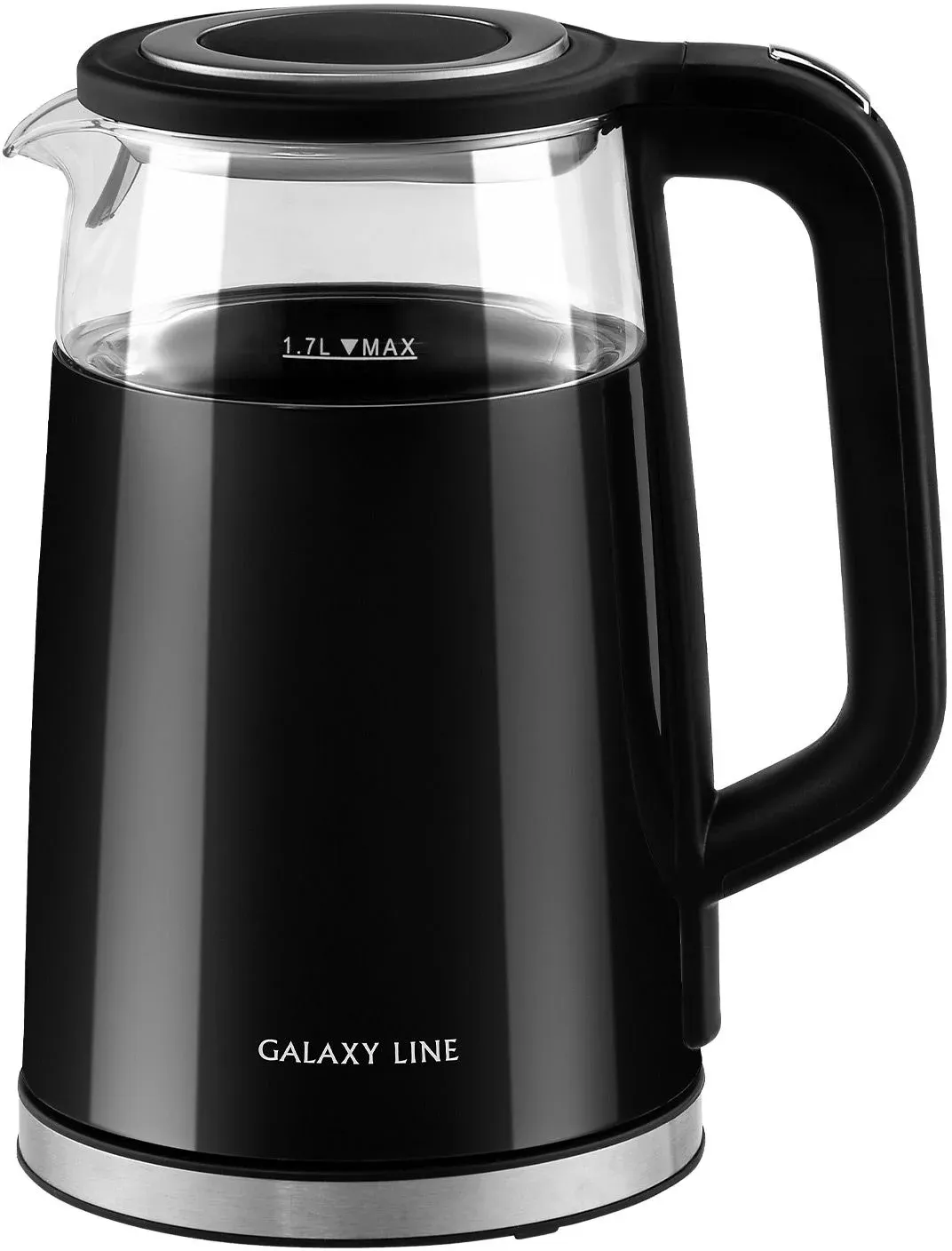 Чайник электрический Galaxy Line GL 0342 1.7л. 2200Вт черный корпус: стекло/пластик ГЛ0342Л - фото 4