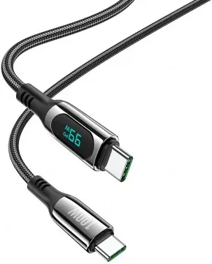 Кабель Hoco S51 100W Extreme USB Type-C m-USB Type-C m 1.2м черный - фото 5