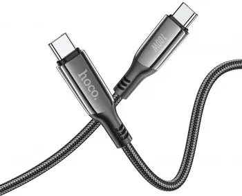 Кабель Hoco S51 100W Extreme USB Type-C m-USB Type-C m 1.2м черный - фото 6
