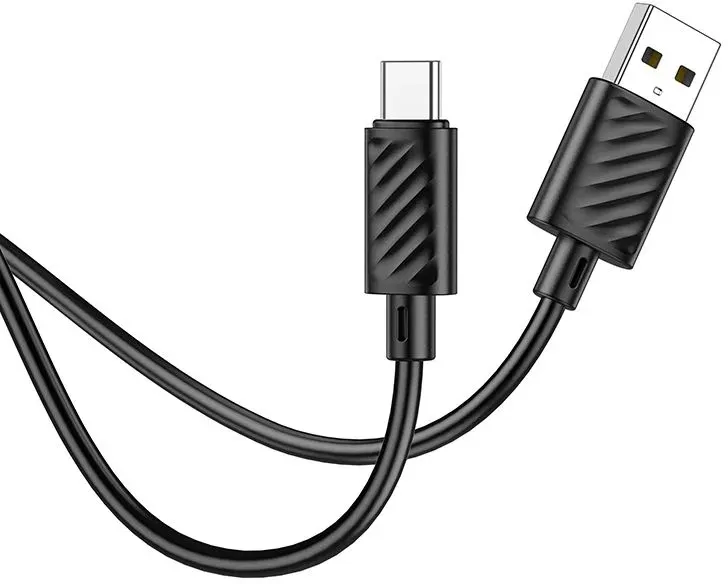 Кабель Hoco X88 Gratified X88 GRATIFIED TYPE-C USB m-USB Type-C m 1м черный - фото 2