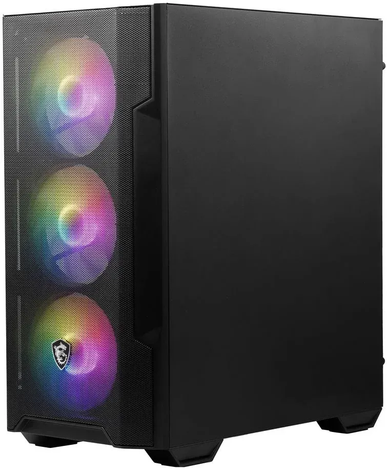 Корпус MSI MAG Forge M100A черный без БП mATX 2x120mm 2xUSB2.0 1xUSB3.0 audio bott PSU - фото 3