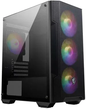 Корпус MSI MAG Forge M100A черный без БП mATX 2x120mm 2xUSB2.0 1xUSB3.0 audio bott PSU - фото 6