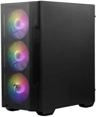 Корпус MSI MAG Forge M100A черный без БП mATX 2x120mm 2xUSB2.0 1xUSB3.0 audio bott PSU - фото 8