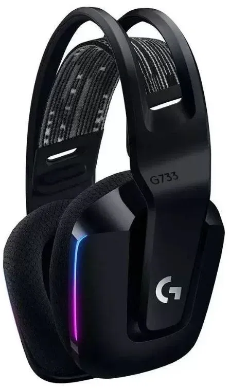 Наушники с микрофоном Logitech G733 Lightspeed черный накладные Radio оголовье 981-000867 - фото 2