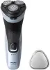 Бритва роторная Philips X3003/00 реж.эл.:3 питан.:аккум. голубой/черный - фото 7